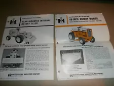 Vintage Cub Cadet Riding Tractor Papers 122 w/ 48" Mower & 102 w/ Rotary Tiller