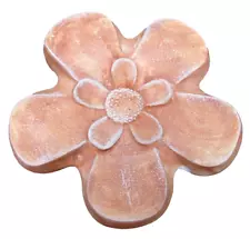 Flower mold concrete plaster multi use flower mould appx 8.5" x 1" thick