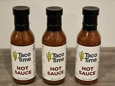 3 PACK of Taco Time Hot Sauce 12oz Bottles *READY TO SHIP