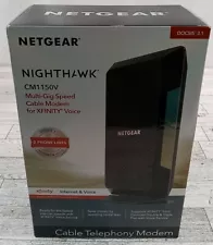 NETGEAR CM1150V Nighthawk Multi-Gig Speed Cable Modem for XFINITY Voice