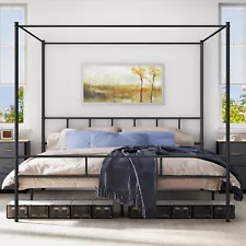 king canopy bed frame for sale