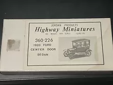 Jordan Products Highway Miniatures HO #360-226 1920 Ford Center Door Sedan Kit