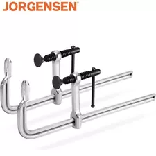 Jorgensen 12" Bar Clamps 2-pack Set Drop Forged Steel Bar Clamps for Woodworking