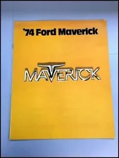 1974 Ford Maverick Deluxe Sales Brochure Catalog - Grabber