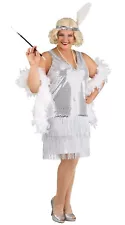 Plus Size Crystal Flapper Costume for Women (1×)