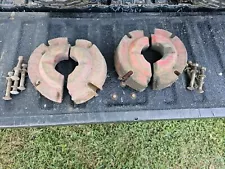 Massey Ferguson Garden Tractor Split Wheel Weights. 80lbs. Fit 12" Wheels.