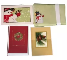 40 Hallmark Christmas Cards "To Wish You All The Best..." 3 Design Glitter