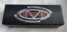 Microtech DOC Flipper Knife RED Aluminum (3.75" Black DLC) Bead Blade With Box