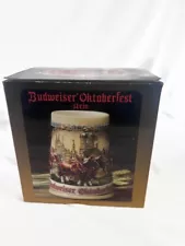 Budweiser Oktoberfest Beer Mug 1993 3rd in a Series Clydesdale Team with Box COA