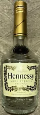 Hennessy Very Special Cognac 375 mL Empty Liquor Bottle W/ Stopper For Crafting