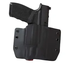 OWB Kydex Light Bearing Holster for Handguns with TLR-7 SUB - Matte Black