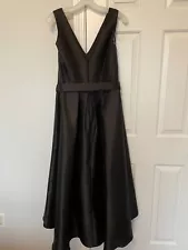 Alfred Sung Black Dress Size 12 Fully Lined