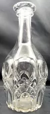 Decanter EAPG Bull's Eye Arches AKA Thumbprint & Gothic Arches Flint Glass 10"