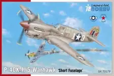 1/72 P40K1/5 Warhawk Short Fuselage Fighter