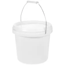 Paint Buckets for Painting Pigment Color Mixing White Container with Lid