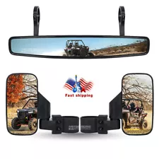 SALE! FOR Honda Pioneer 500/700/1000 Rear-View & Wide Center Side Mirrors Sets (For: 2014 Polaris RZR XP 1000)