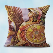 dining chair cushion cover Aztec emperor Spanish classic Mexican art