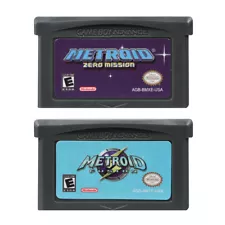 Metroid Zero Mission / Metroid Fusion For Game Boy Advance