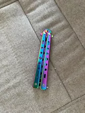 Chameleon colored butterfly training knife