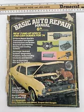 Basic Auto Repair Manual 6th Edition new tune-up specs and car guides for 74 F1C