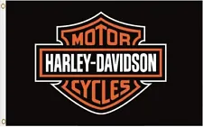 Harley Davidson Logo 3x5 ft Flag - FREE Shipping