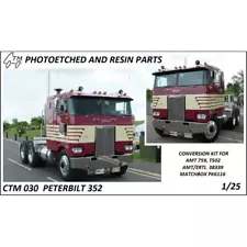 CTM 1/25 AMT Peterbilt 352 Cabover Exterior Detail Full Conversion Kit Photoetch