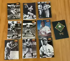 1993 Ted Williams Card Co. Greatest Hitters Baseball 10 Card Sub Set Ruth Cobb +