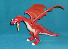 SALE PLAYMOBIL Mouth Opening Fire Breathing RED DRAGON Set 5912, 2009, 13" Long