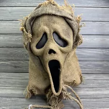 Ghostface Scarecrow Burlap Mask Scream 4 Halloween Scarecrow