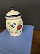 2pc Princess House Orchard Medley Ceramic Canister #251C