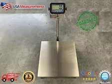 1,200 lb x 0.1 lb Digital Floor 24"x24" Bench Scale Platform 600 kg x .04 kg