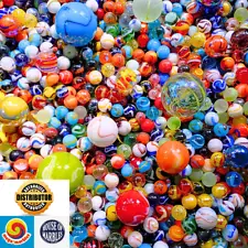 1 Pound Premium Mixed Glass Mega Marbles for Sale! Modern to Vintage Lot lbs.ð¥