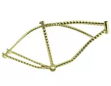 NEW! 26 HEXAGON TWISTED BEACH CRUISERS FRAME GOLD.