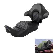 Driver Passenger Seat &Backrest Pad Fit For Harley Touring Street Glide 14-23 15 (For: More than one vehicle)