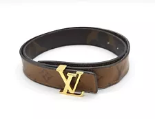 Louis Vuitton Belt M0149 LV Iconic 30mm Reversible Belt Monogram Size 80/32