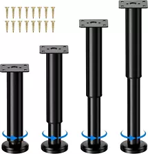 Adjustable Height Bed Support Legs for Bed Frame/Bed Center Slat,4 Pcs