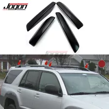 Black For Toyota 4Runner N210 03-09 ABS Roof Rack Bar Rail End Cover Shell 4PCS