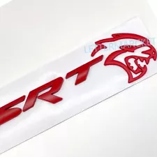 For SRT Emblem Cat Hellcat Devil Right / Left Fender Side Badge Decal 3D Metal