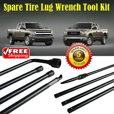 Spare Tire Lug Wrench Jack Tools Kit + 4 piece set + Case for Chevy GMC Cadillac