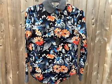 Pretty Light Flowery Floral Top / Blouse with Cute Collar For Sale