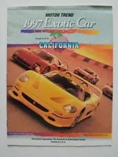 MOTOR TREND 1997 Exotic Car calendar Aston DB7 Callaway C7R Shelby Cobra F50