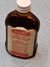 Vintage BORBRO Wintergreen Oil Bottle