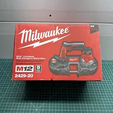 Milwaukee M12 Sub-Compact Cordless Band Saw 2429-20 TOOL ONLY D1