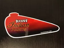 KIWI INDIAN racing decals stickers baggers drags cafe racer chopper 4"x1.75"