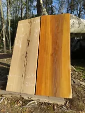 Bookmatched TRUE Old Growth Ancient Pecky Sinker Cypress 2 Wood Slabs Returns OK