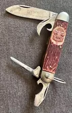 VINTAGE IMPERIAL OFFICIAL BOY SCOUT KNIFE ETCHED FOR REPAIR