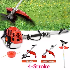 2-in-1 Gas Power Straight Shaft String Grass Trimmer,Weed Eater Brush Cutter 16"