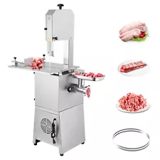 VEVOR Commercial 850W Electric Meat Bandsaw Bone Sawing w/ Sausage Stuffer Maker