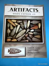 Back Issue Indian Artifacts Sales Catalog #3 by Sam W. Cox FULL COLOR & PRICING