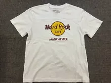 Hard Rock Cafe Manchester - White T Shirt XL Women’s